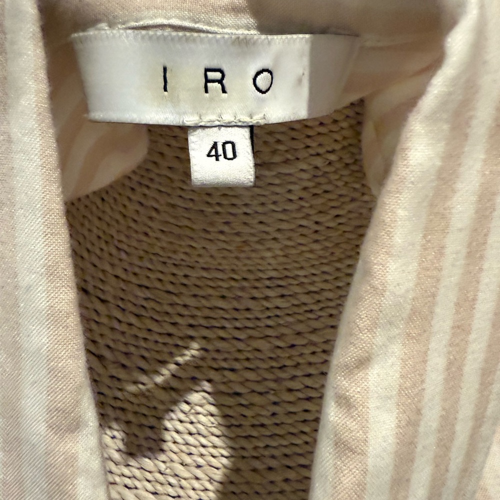 IRO Beige and White Striped Shirt - Picture 5 of 8